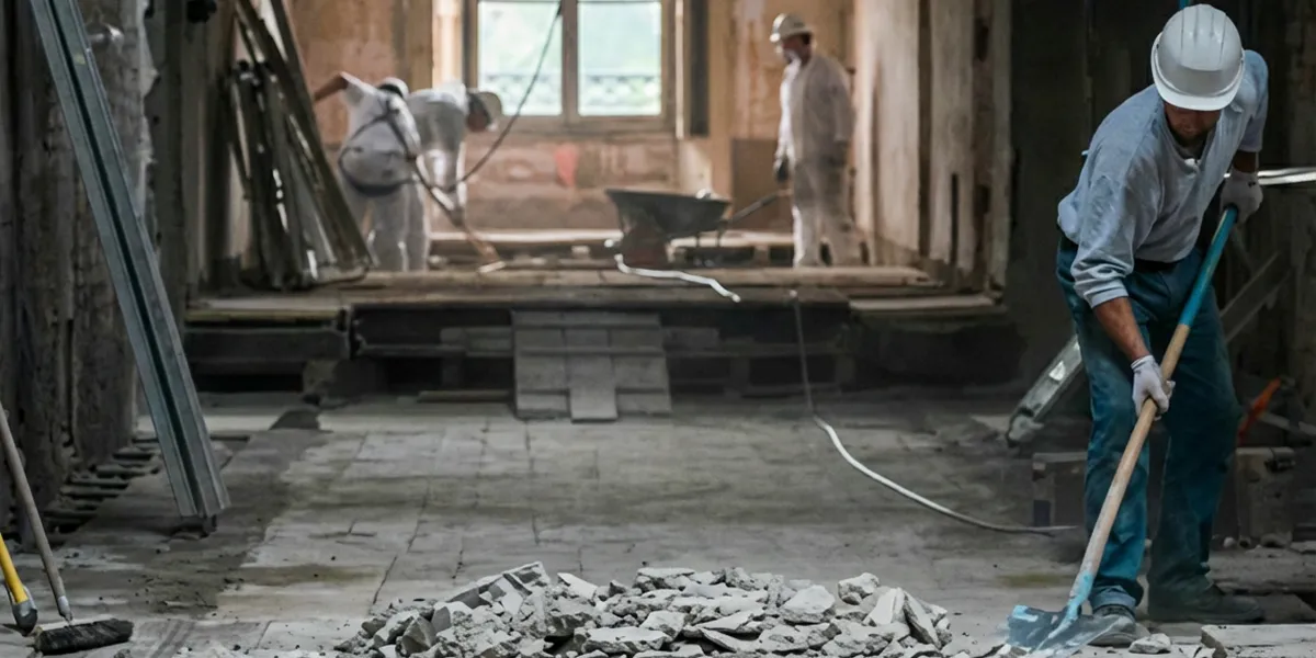 fire damage restoration professionals performing structural cleanup and restoration after a fire in Colorado Springs, CO